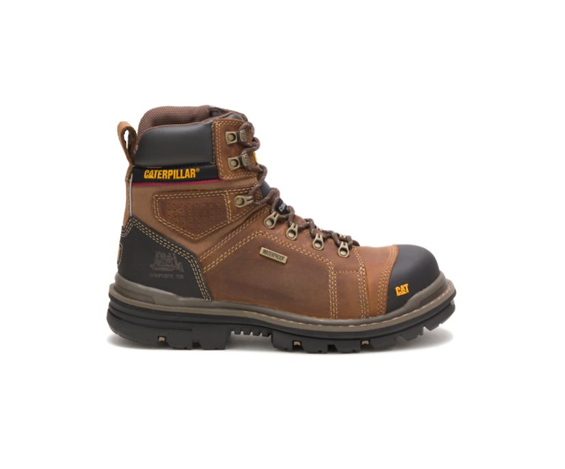 Caterpillar Hauler 6 Waterproof Composite Toe - Sicherheitsstiefel Herren DunkelBeige - Schweiz NIUM